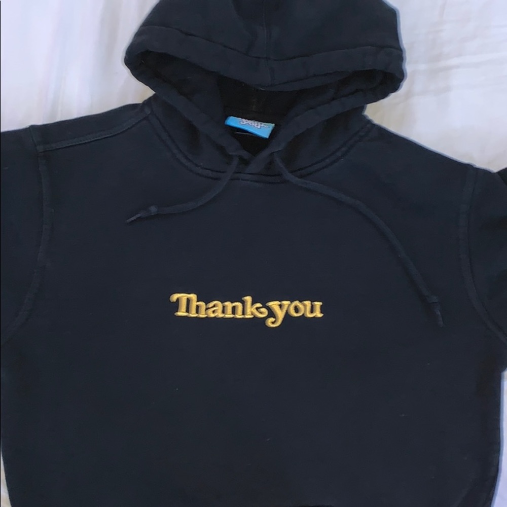 Thank You hoodie. (size small)